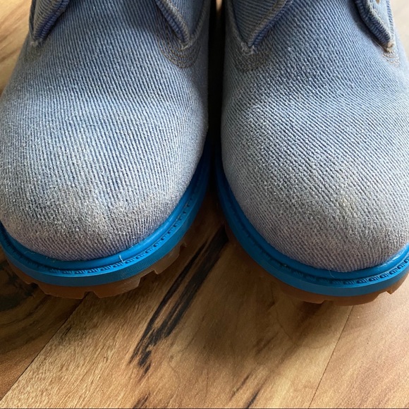 Timberland Just Don Denim Faux Shearling Boots - Picture 14 of 15